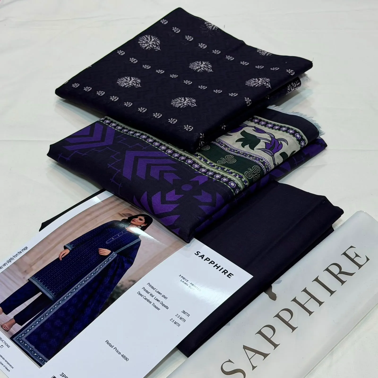 SAPPHIRE Printed Lawn Suit (7)
