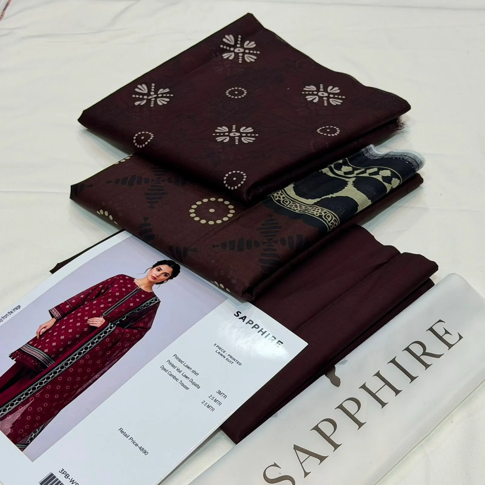 SAPPHIRE Printed Lawn Suit (4)