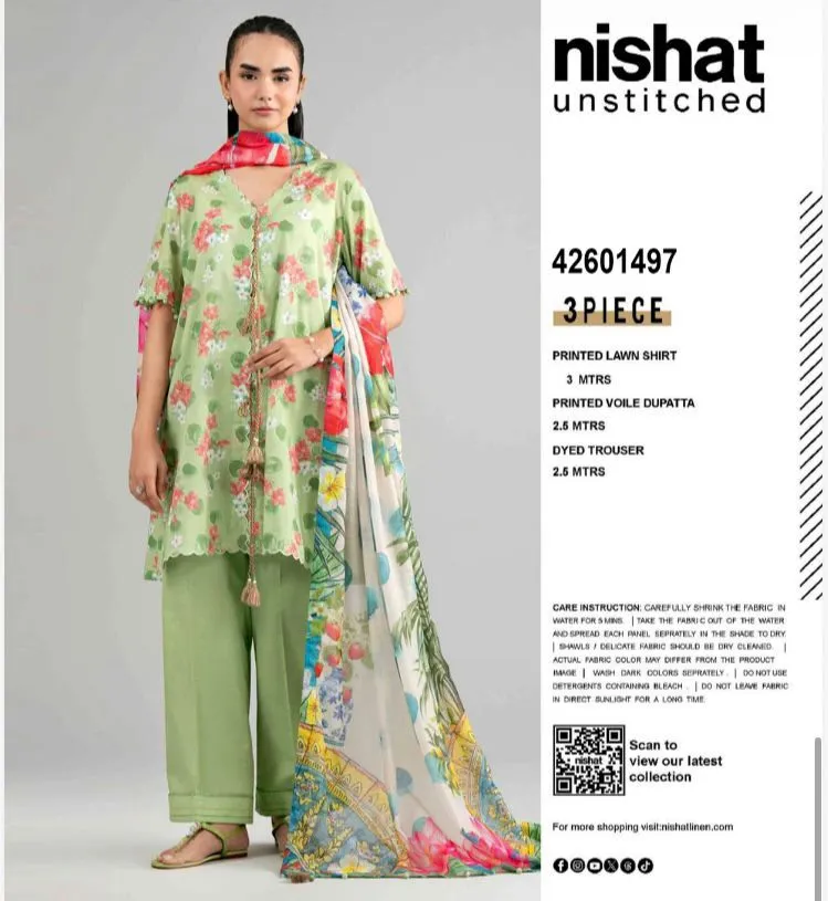 Unstitched Digital Printed Lawn (9)