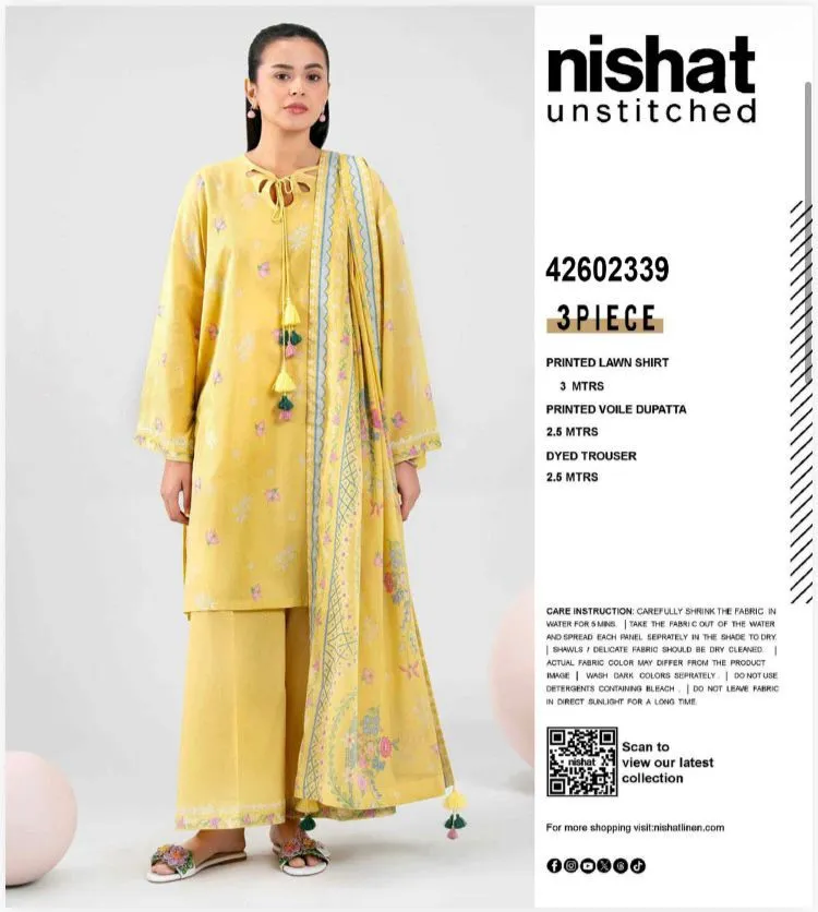 Unstitched Digital Printed Lawn (3)