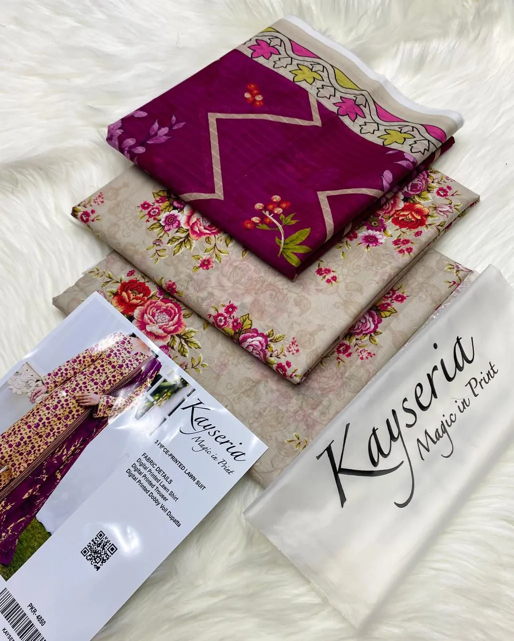 Kayseria Lawn 3PC Latest  Designs 2026