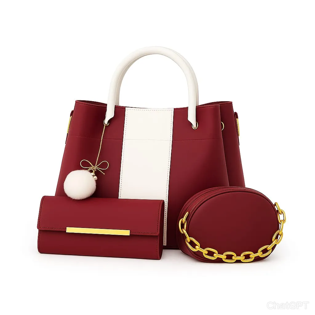 3 Pieces Bags Set, High Quality Ladies Shoulder Bag Collection