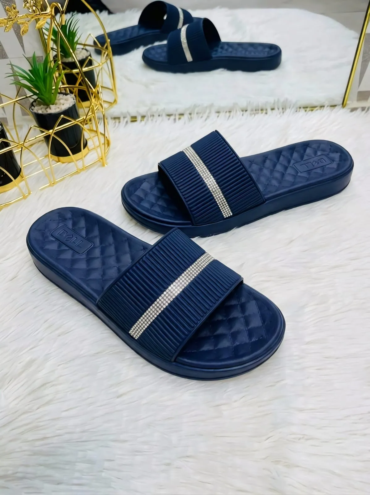 Ladies Premium EVA Casual Slides, Waterproof Comfortable Slippers for Daily Wear