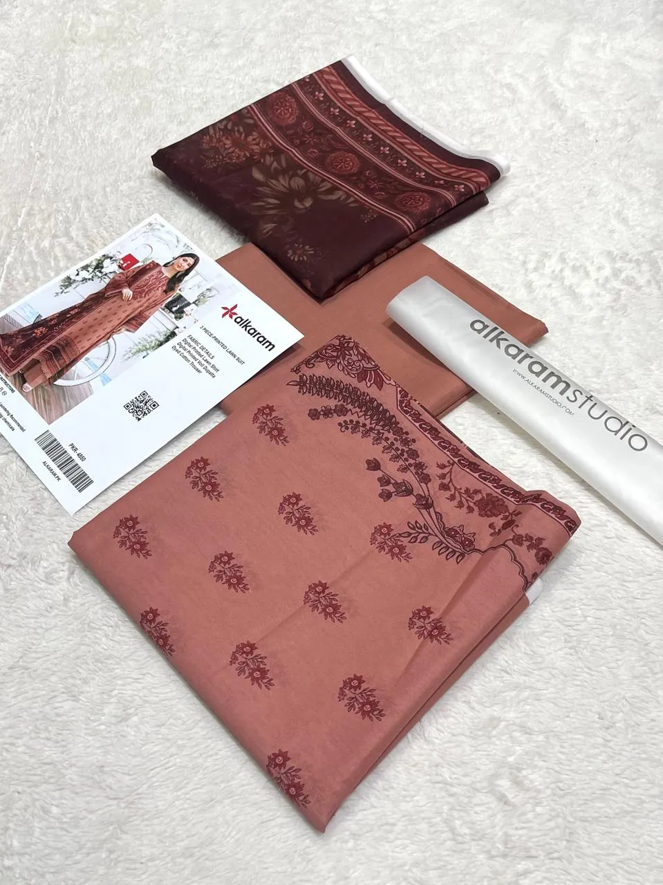 Alkaram Lawn 3PC Suit 2026 | Original Printed Lawn 3PC Suit Collection