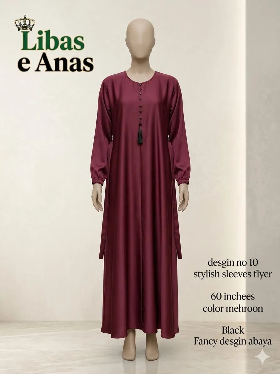 Libas e Anas Plain Designer Abaya 2026 (9)