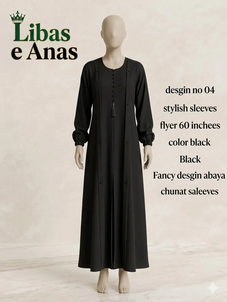 Libas e Anas Plain Designer Abaya 2026 (10)