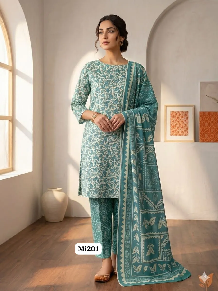 Bareeze Digital Printed Lawn 3PC Suit 2026 (13)