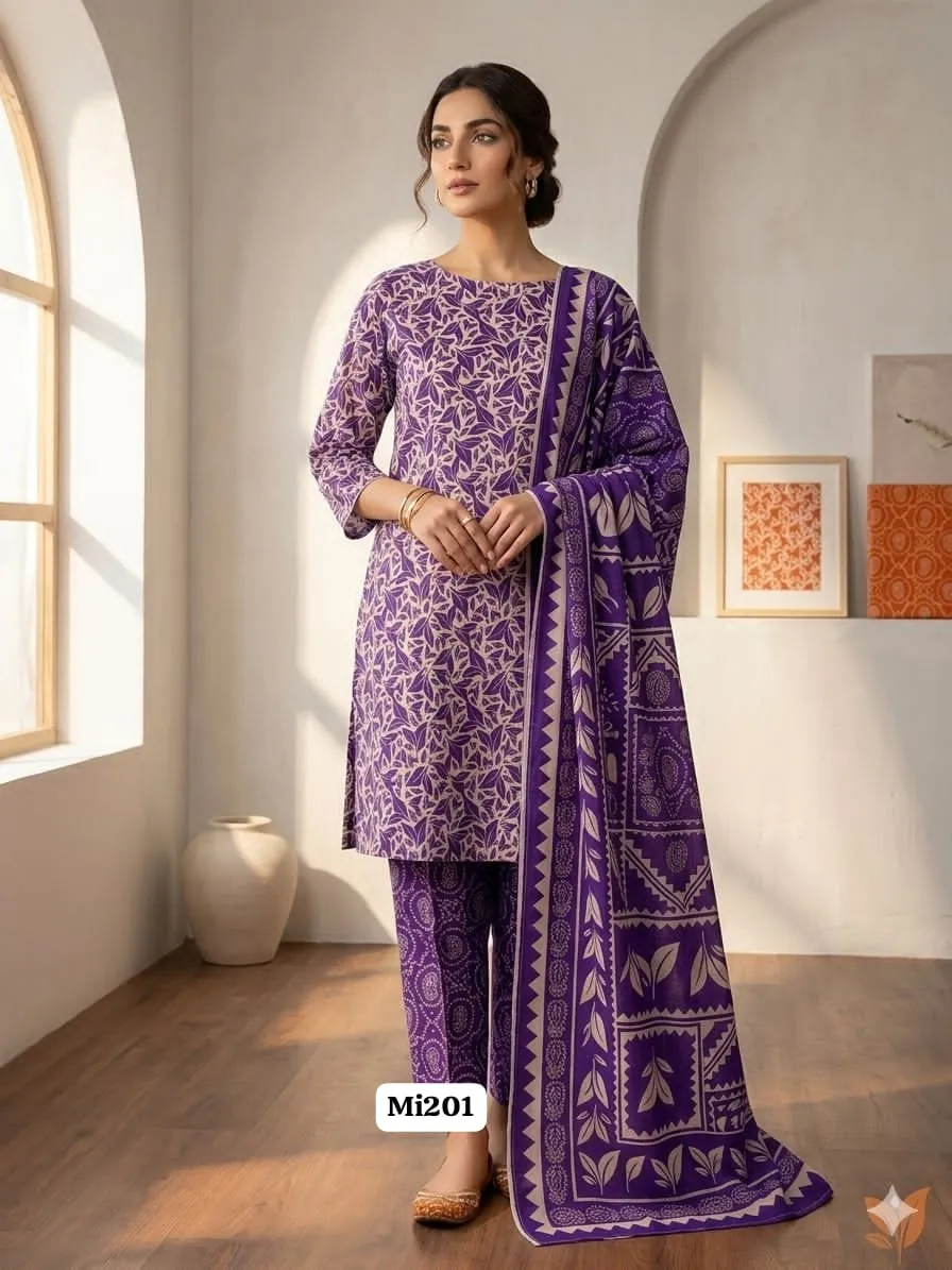 Bareeze Digital Printed Lawn 3PC Suit 2026 (15)