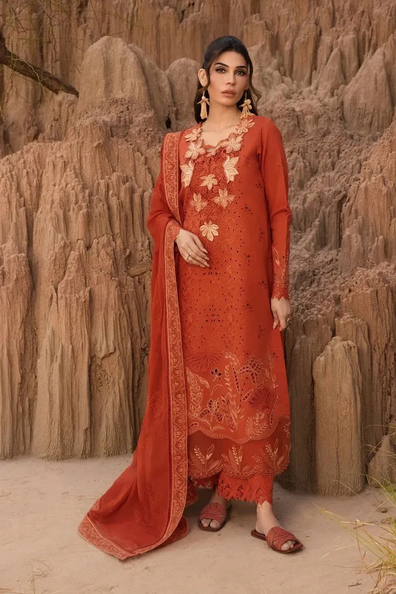Rang Rasiya Chikankari Lawn 3PC Suit 2026 | Heavy Embroidered Collection