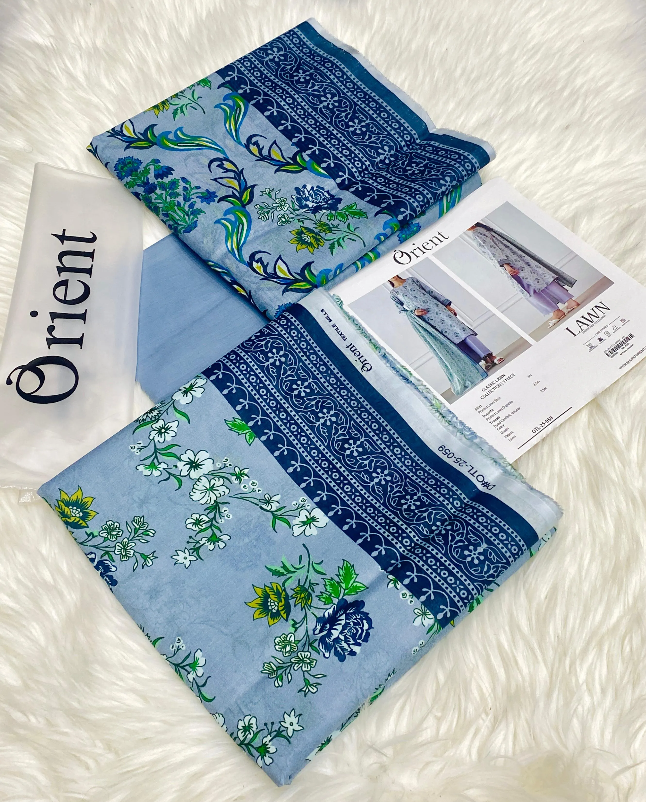 Orient Lawn 3PC Unstitched Suit 2026 | Digital Printed Volume Collection