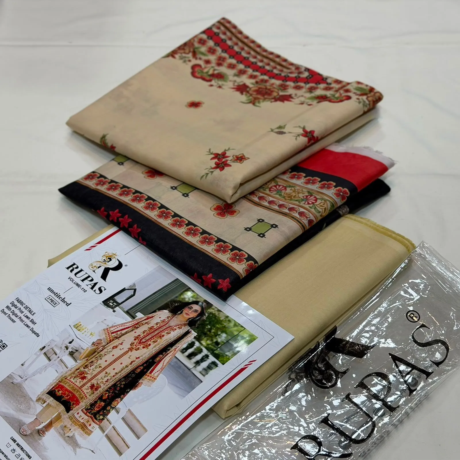 Rupas Printed Lawn 3PC Suit 2026 | Pure Lawn Collection