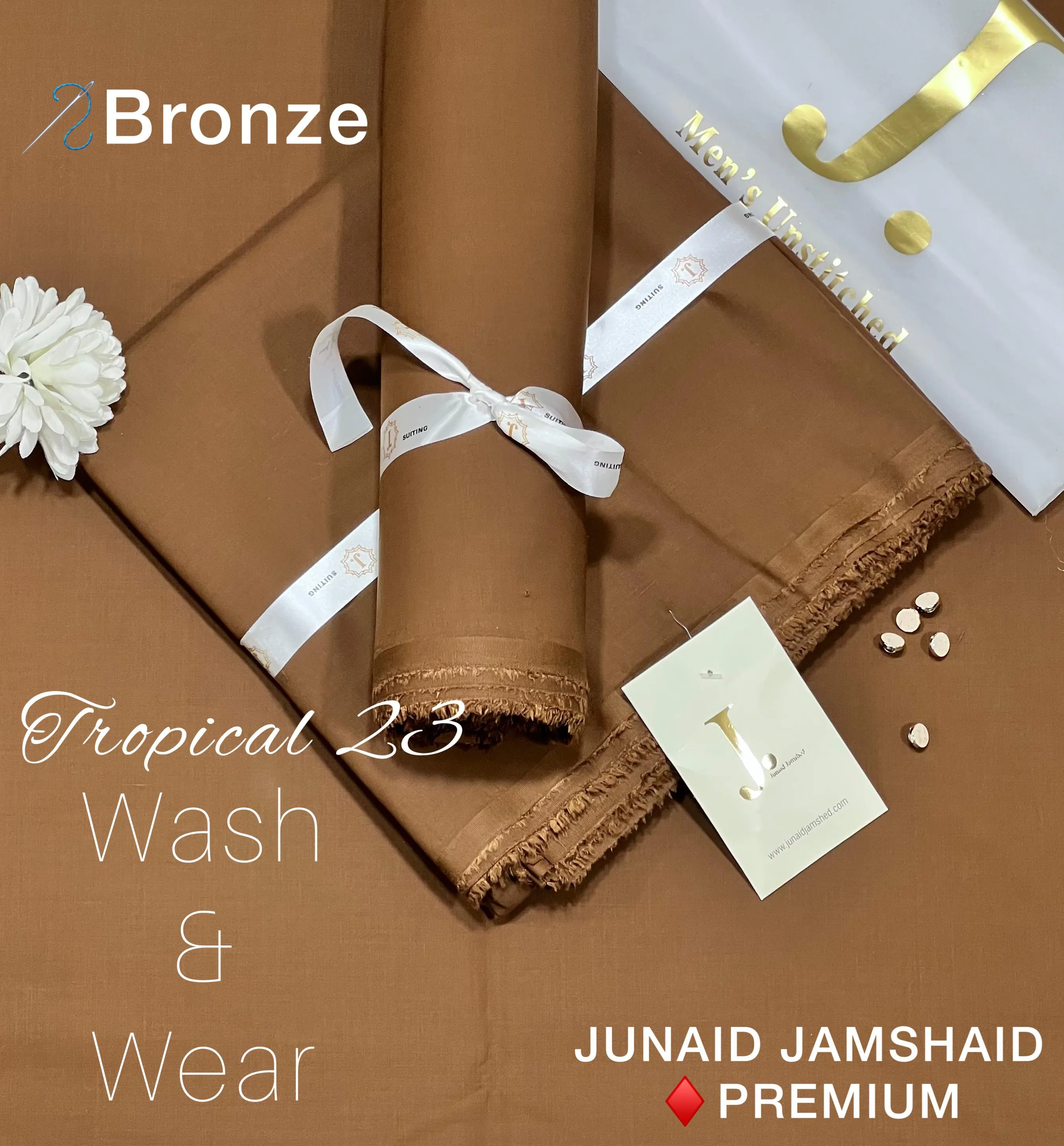 Junaid Jamshed Tropical Wash & Wear 2026 | Luxury Men Collection