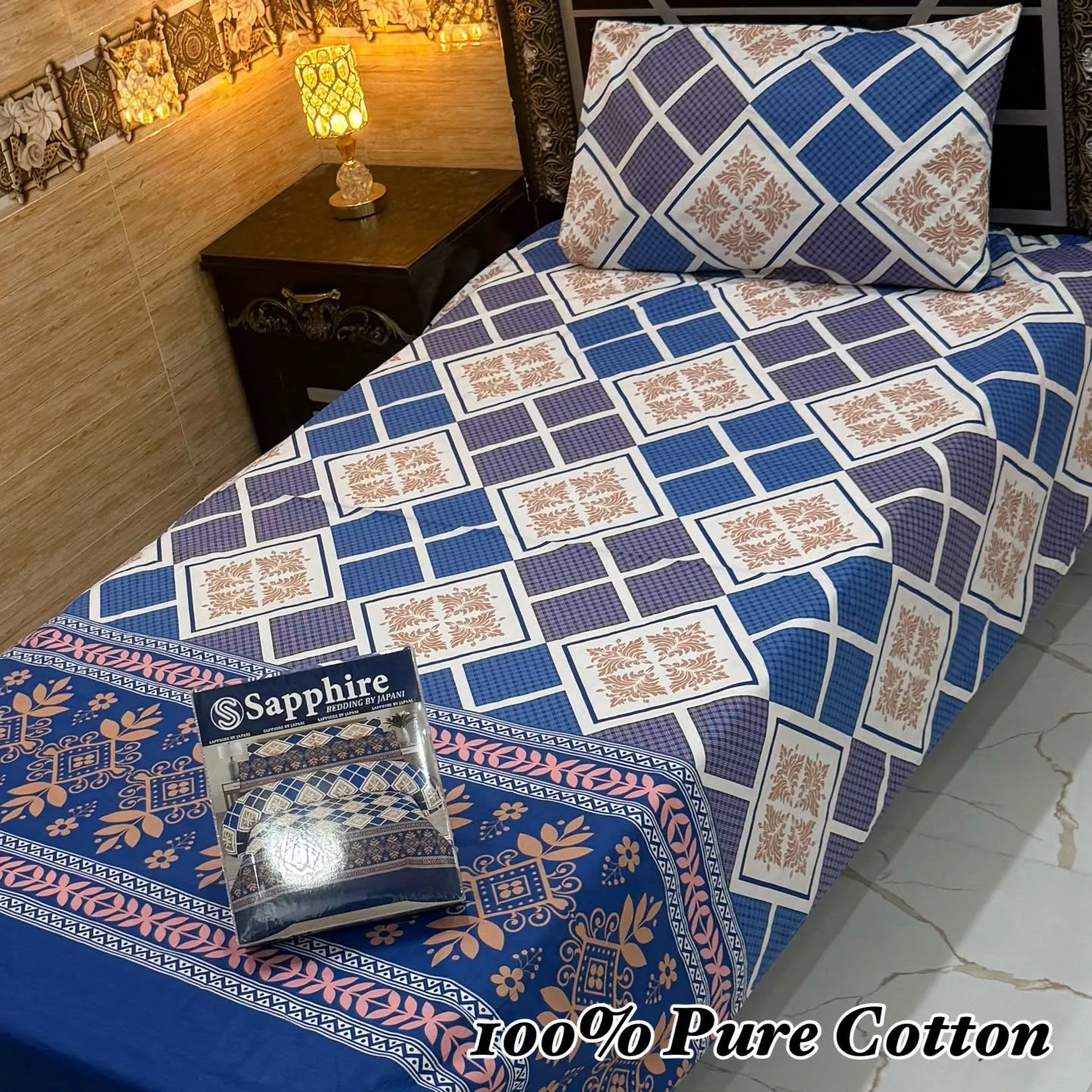 Pure Cotton Bedsheet 4PC Set (2)