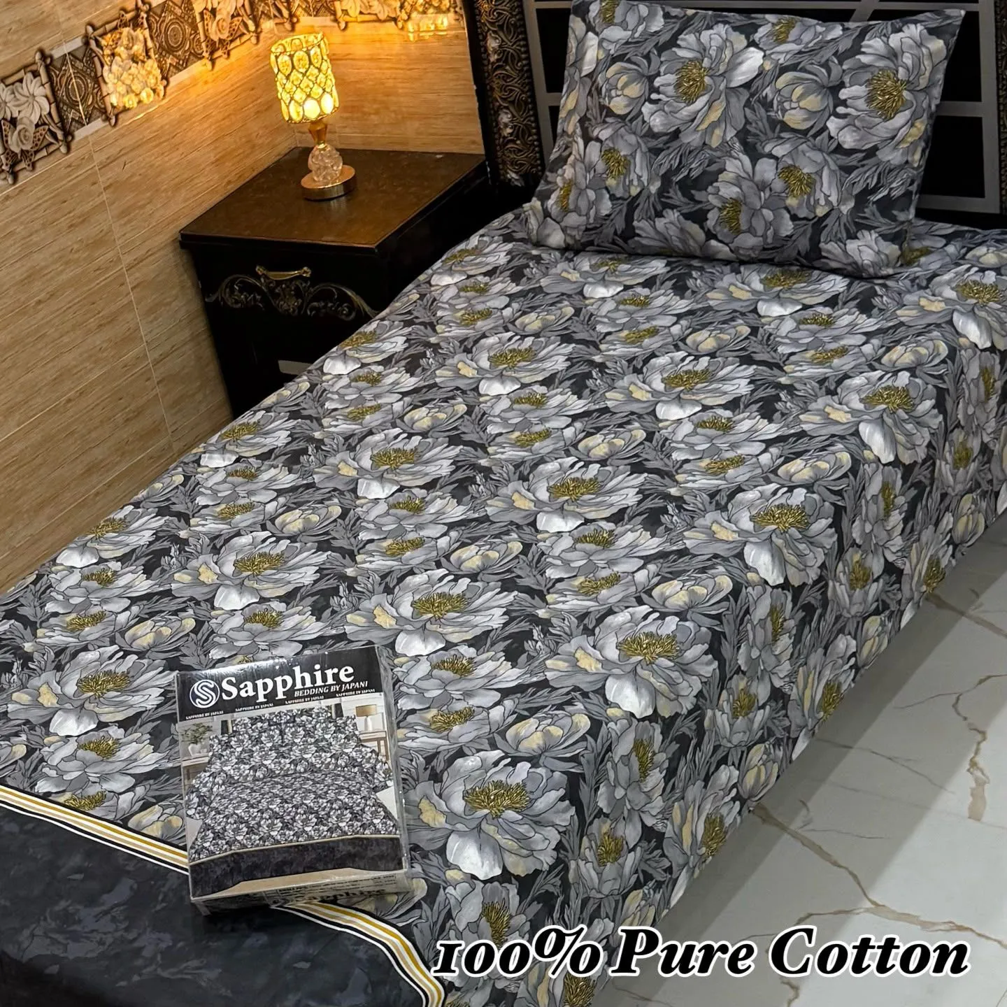 Pure Cotton Bedsheet 4PC Set (4)
