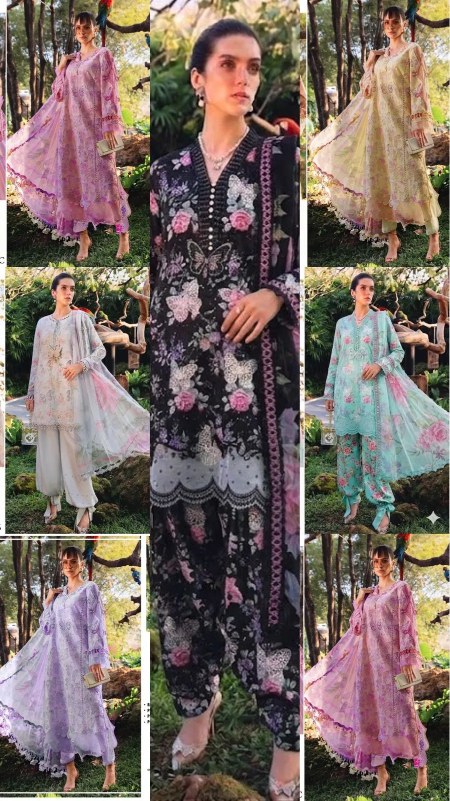 Maria B Butterfly Series 2026 | Embroidered 3PC Luxury Suit