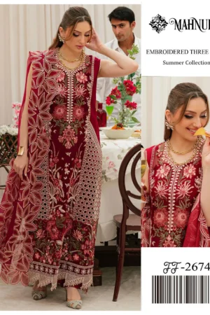 Mahnur 3pc Embroidered Suit (5)