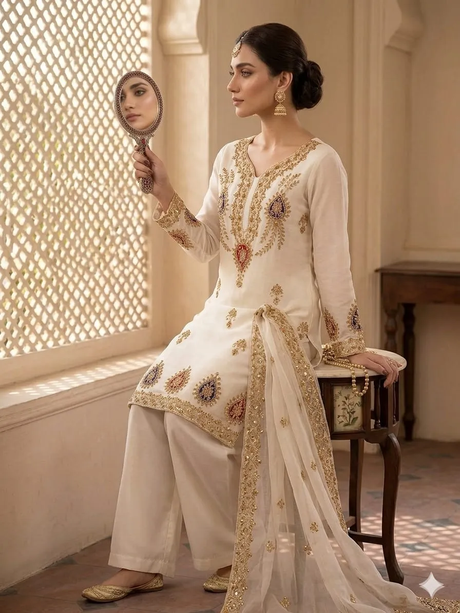 Anaya B Organza Embroidery Suit 2026 (6)