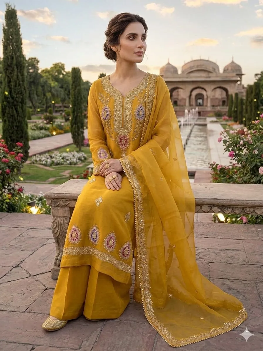 Anaya B Organza Embroidery Suit 2026 (13)