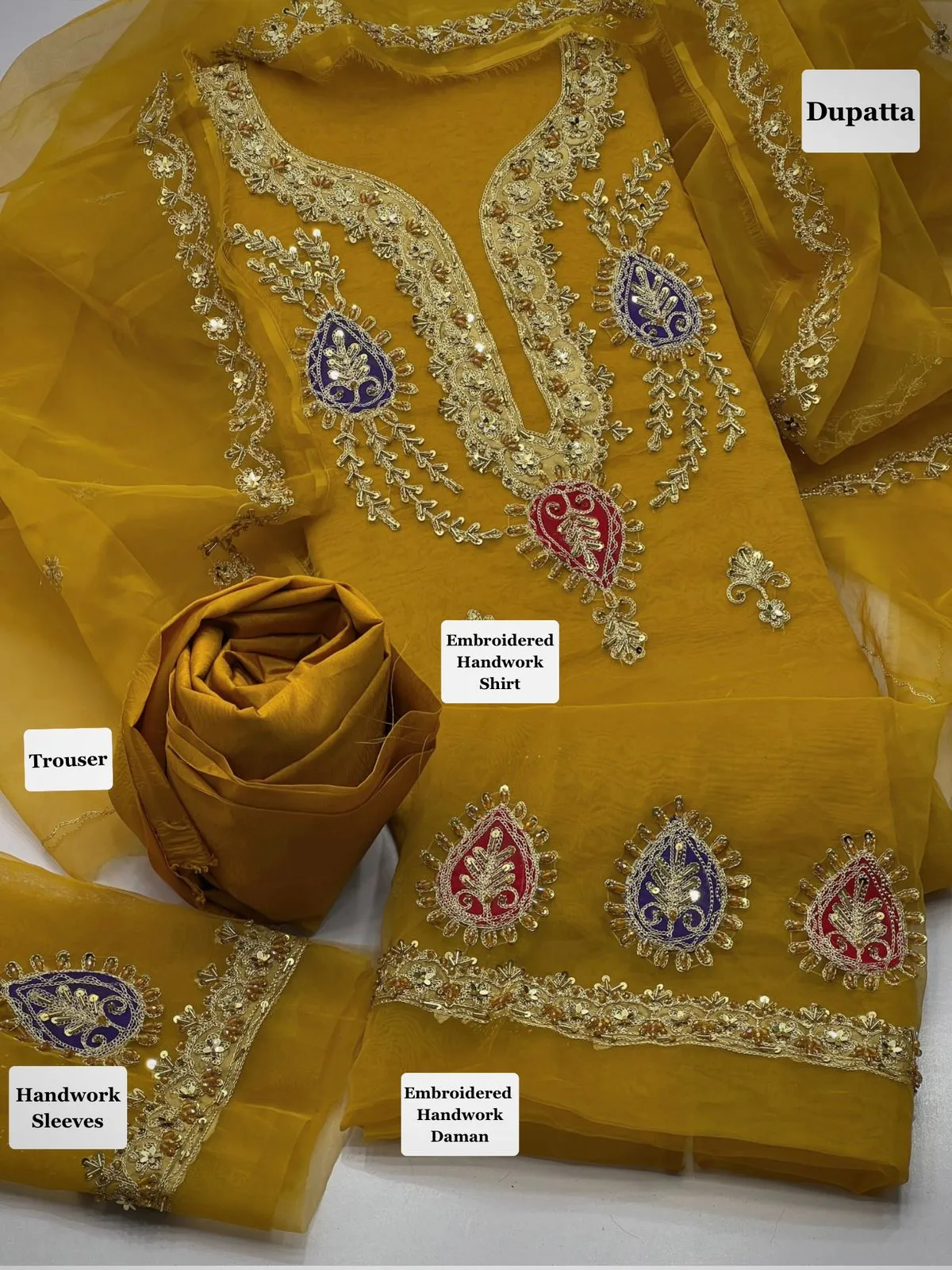 Anaya B Organza Embroidery Suit 2026 (14)