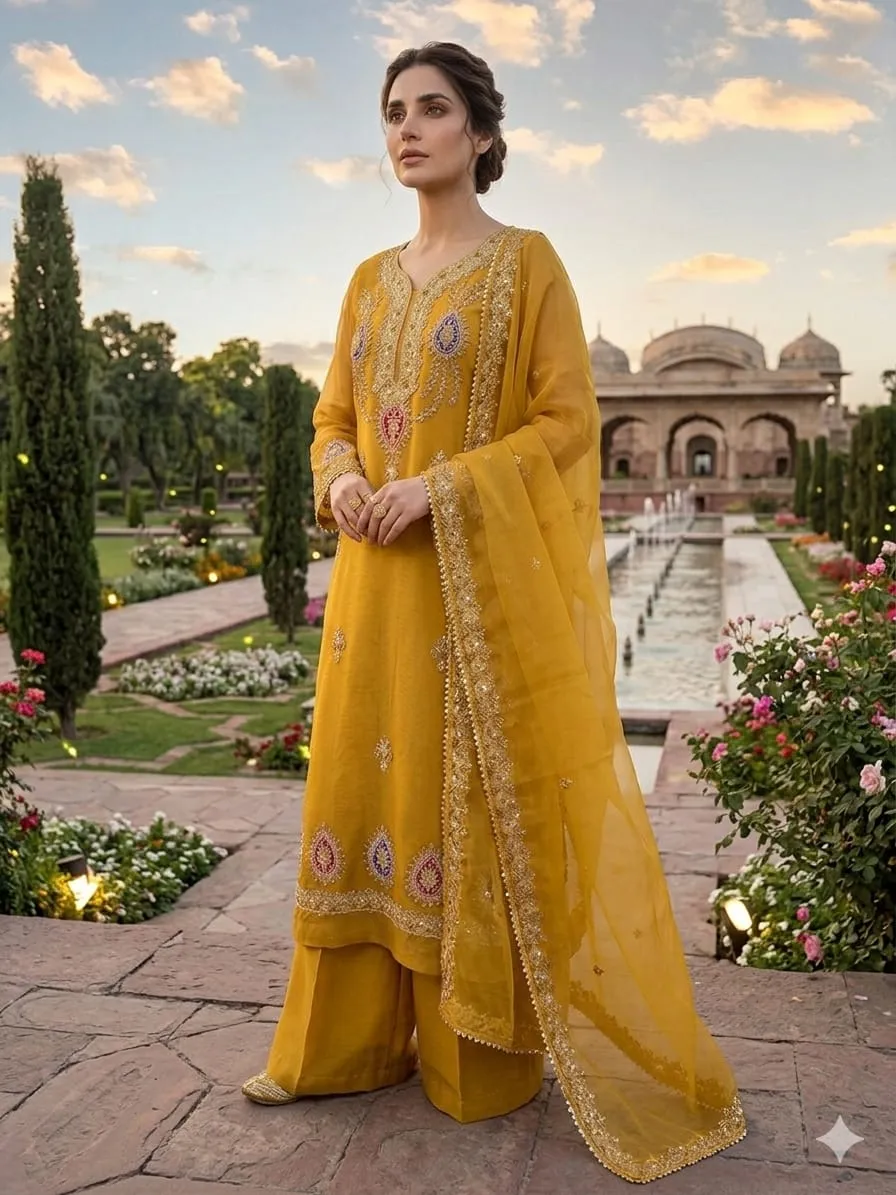 Anaya B Organza Embroidery Suit 2026 (15)