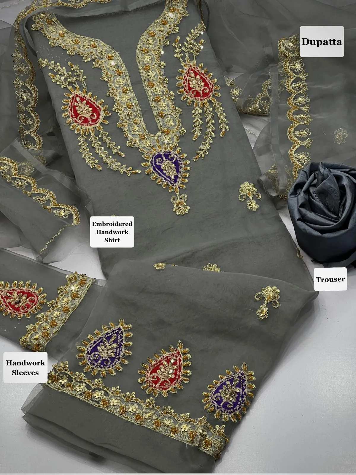 Anaya B Organza Embroidery Suit 2026 (18)