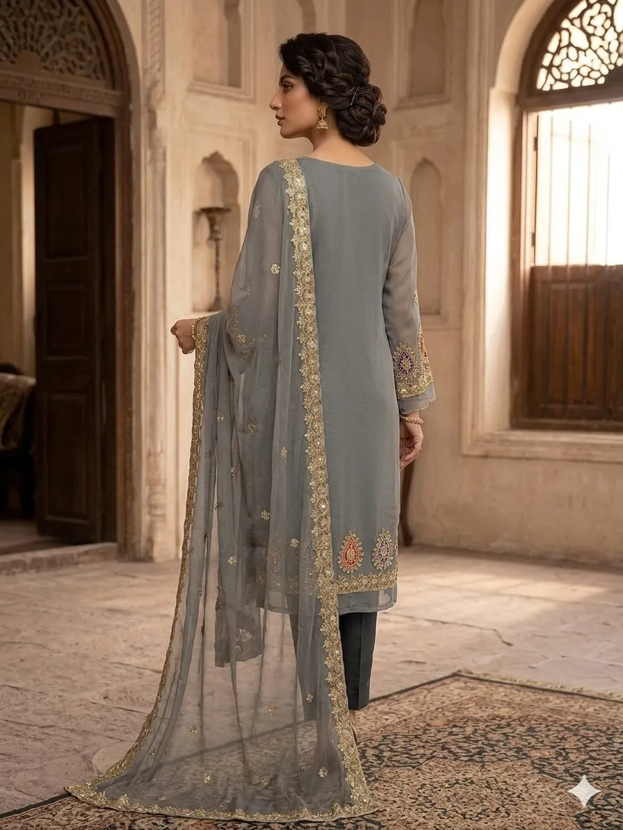 Anaya B Organza Embroidery Suit 2026 (20)