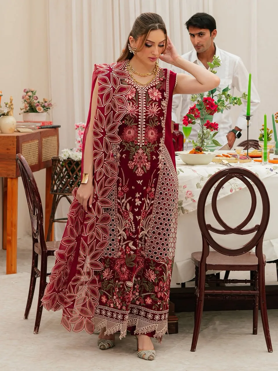 Mahnur Chickenkari Cotton Suit 2026 (4)