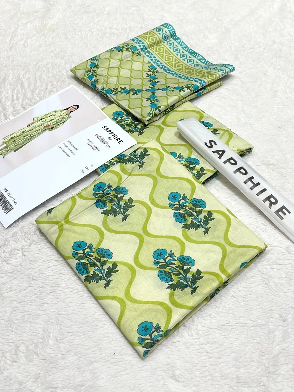 Sapphire Bareeze Lawn Suit 2026 | Mix Brand Printed Collection