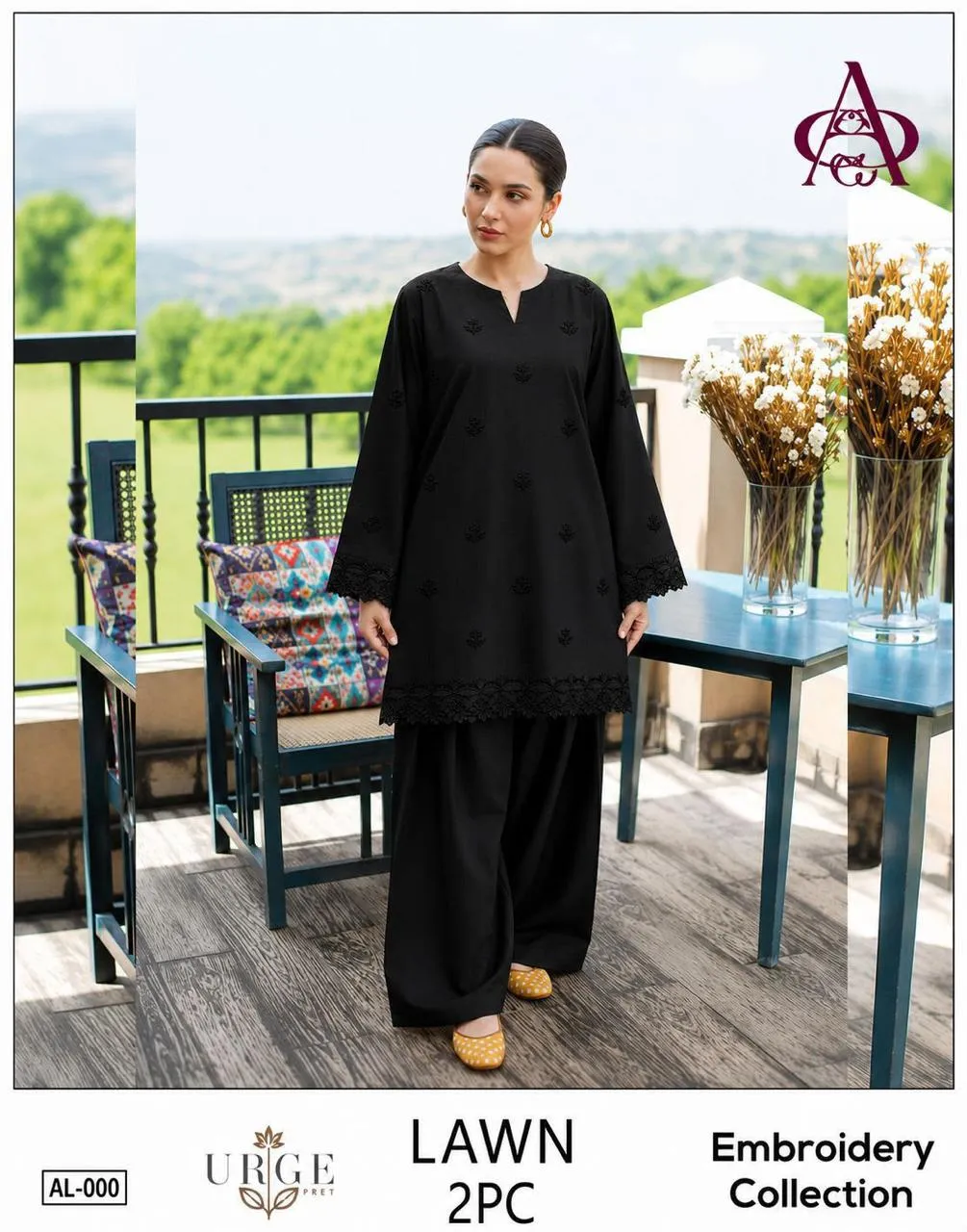 Urge AL1145 Embroidered Lawn Suit 2026