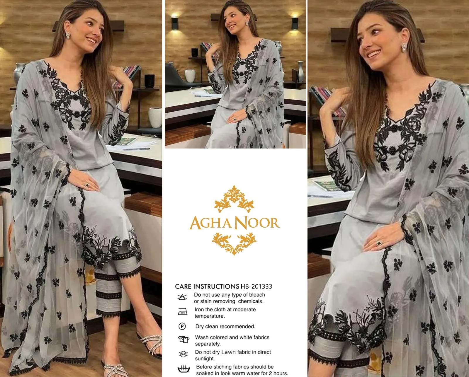 Agha Noor Lawn Suit 2026 | Embroidered Summer Collection