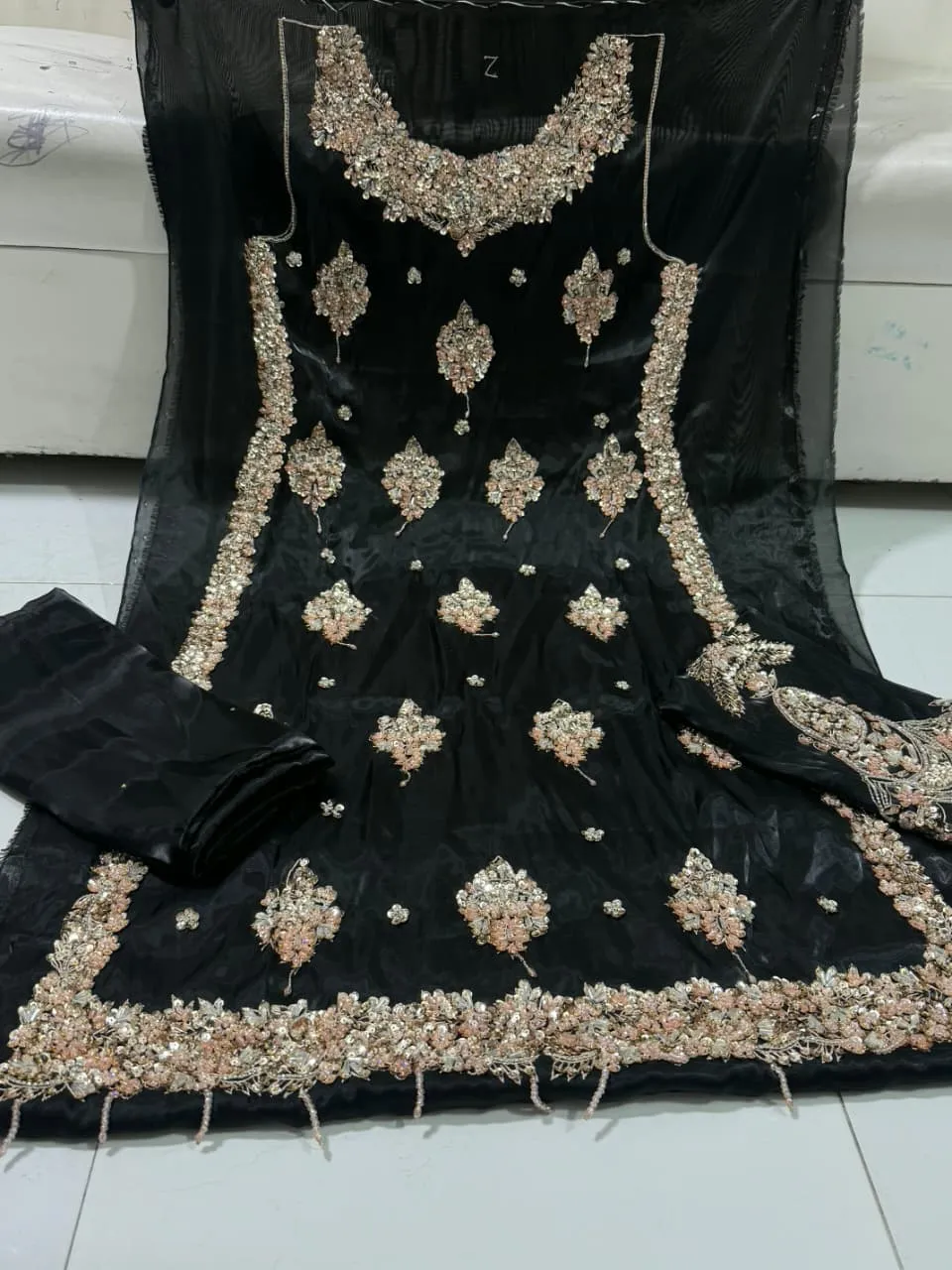 Korean Silk Handmade Dabka Suit 2026 (3)