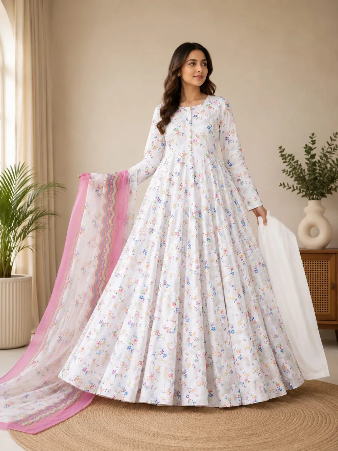 China Imported Digital Print Maxi 2026 | 3PC Floral Collection