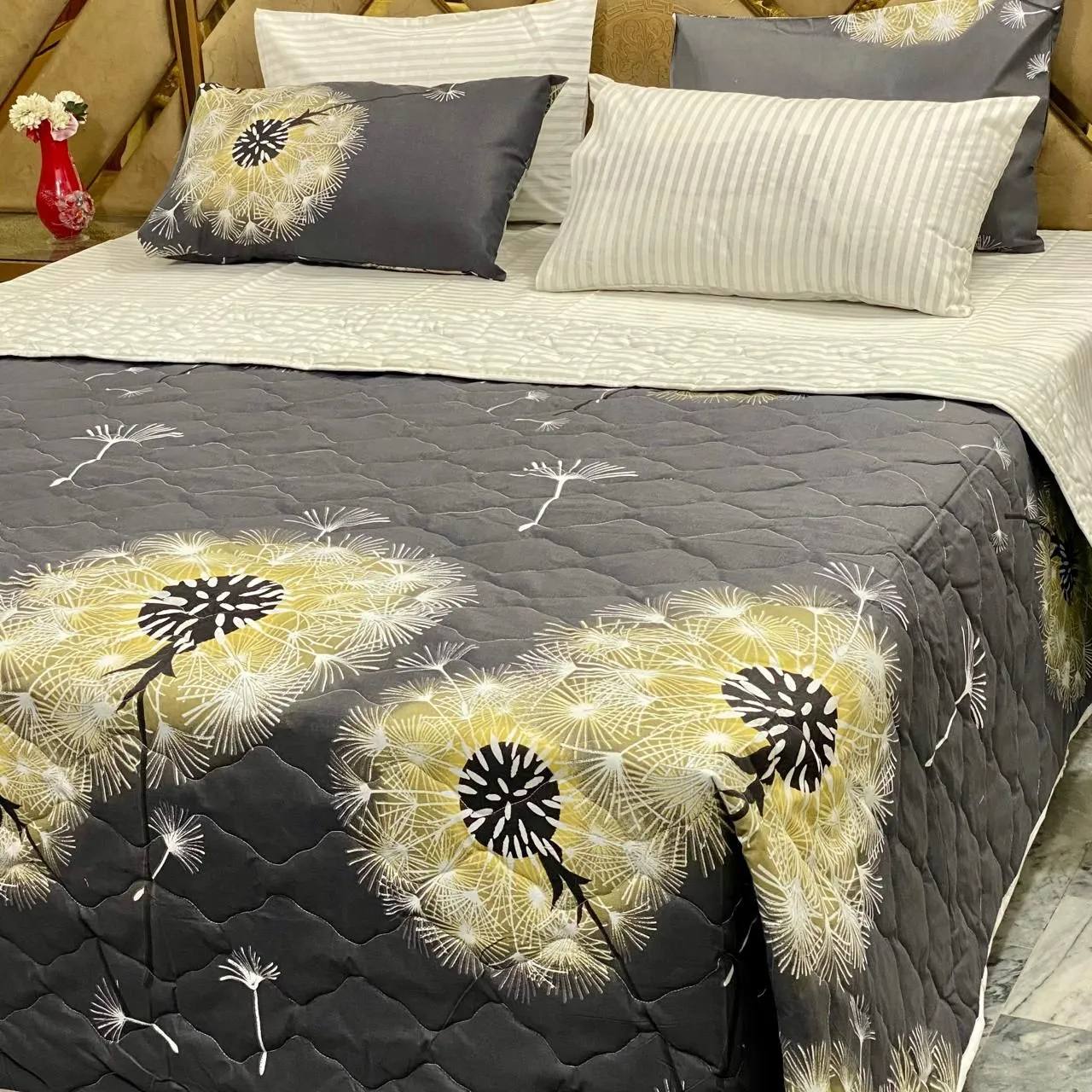 6 Piece Pure Cotton Comforter Set (4)