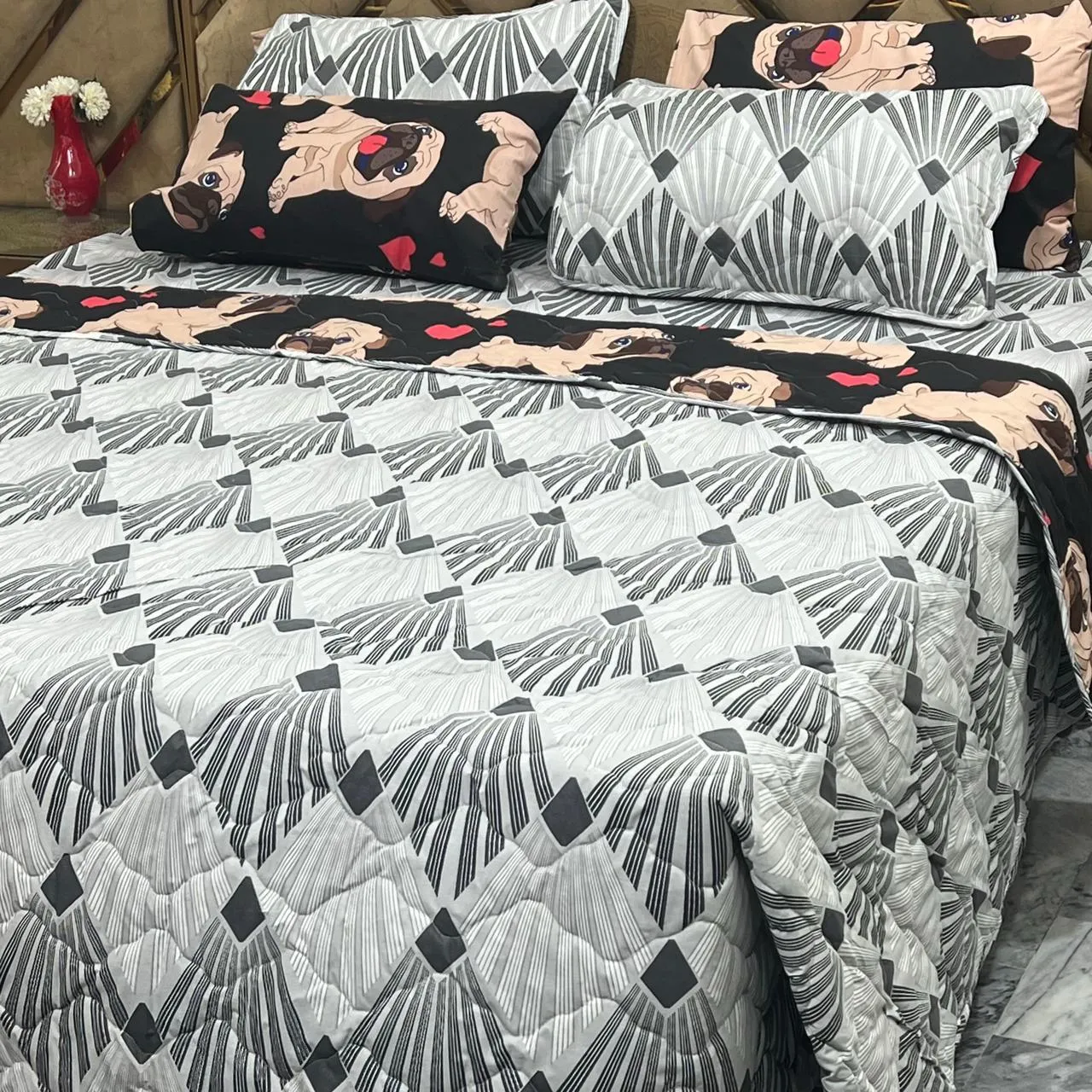 6 Piece Pure Cotton Comforter Set (16)
