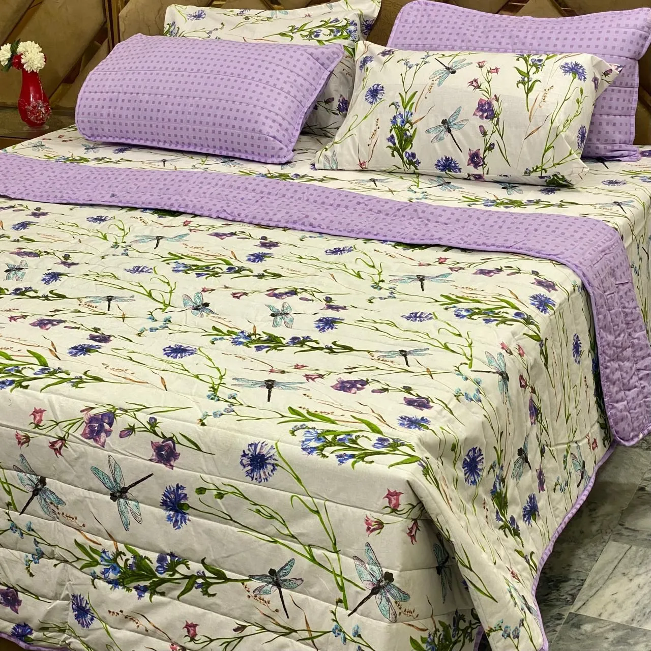 6 Piece Pure Cotton Comforter Set (19)