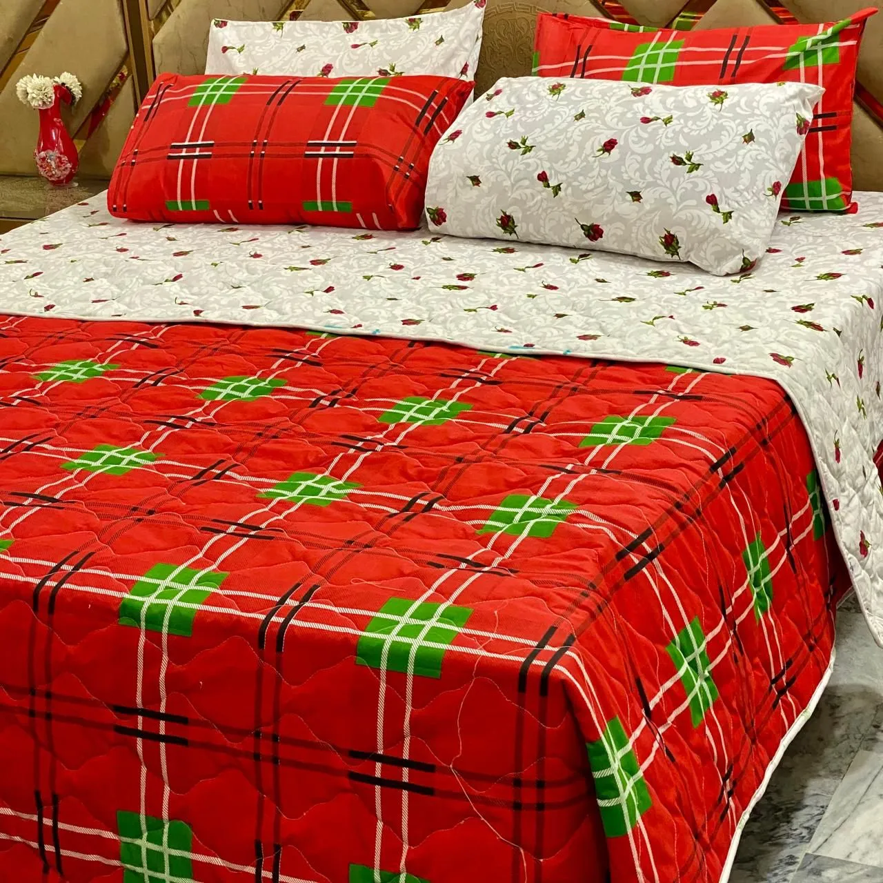 6 Piece Pure Cotton Comforter Set (22)