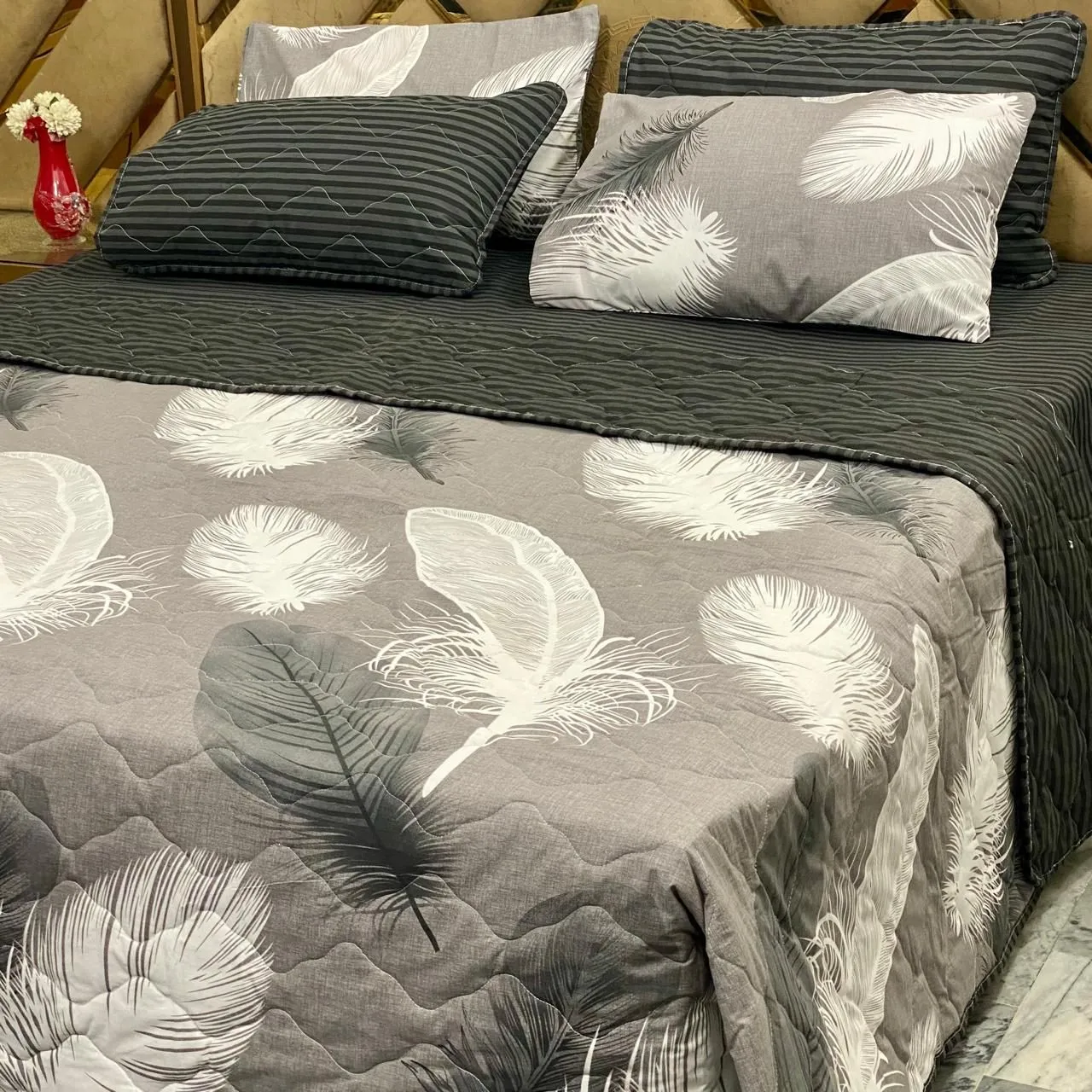 6 Piece Pure Cotton Comforter Set (23)