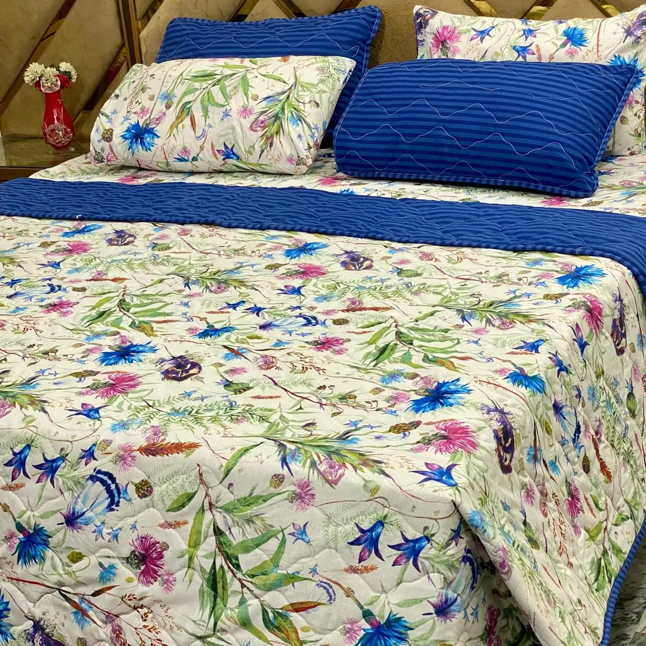 6 Piece Pure Cotton Comforter Set (27)