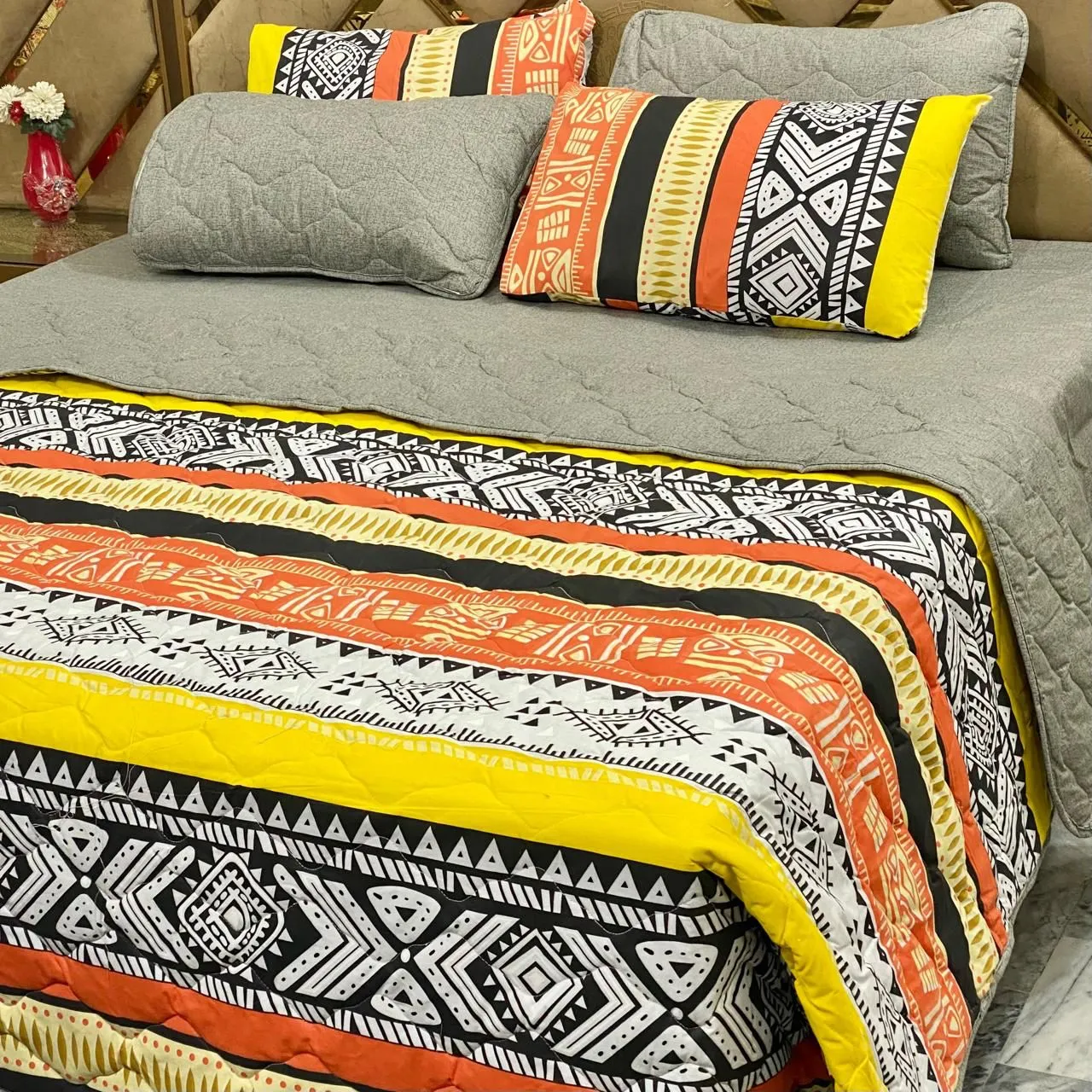 6 Piece Pure Cotton Comforter Set (28)