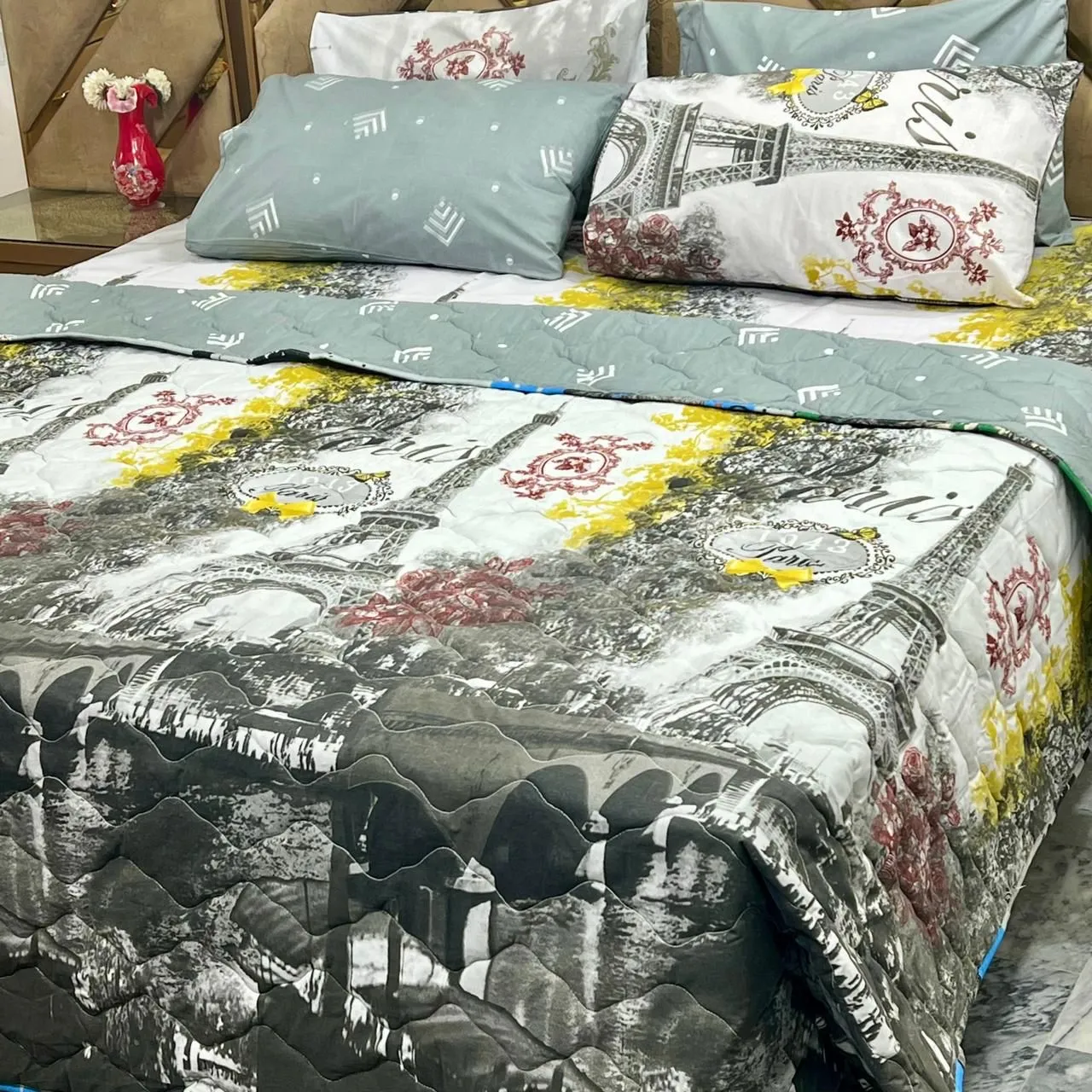 6 Piece Pure Cotton Comforter Set (31)