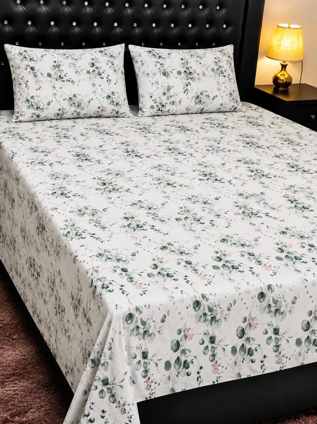 Export Quality Cotton Bedsheet Set | 3 Piece King Size Collection