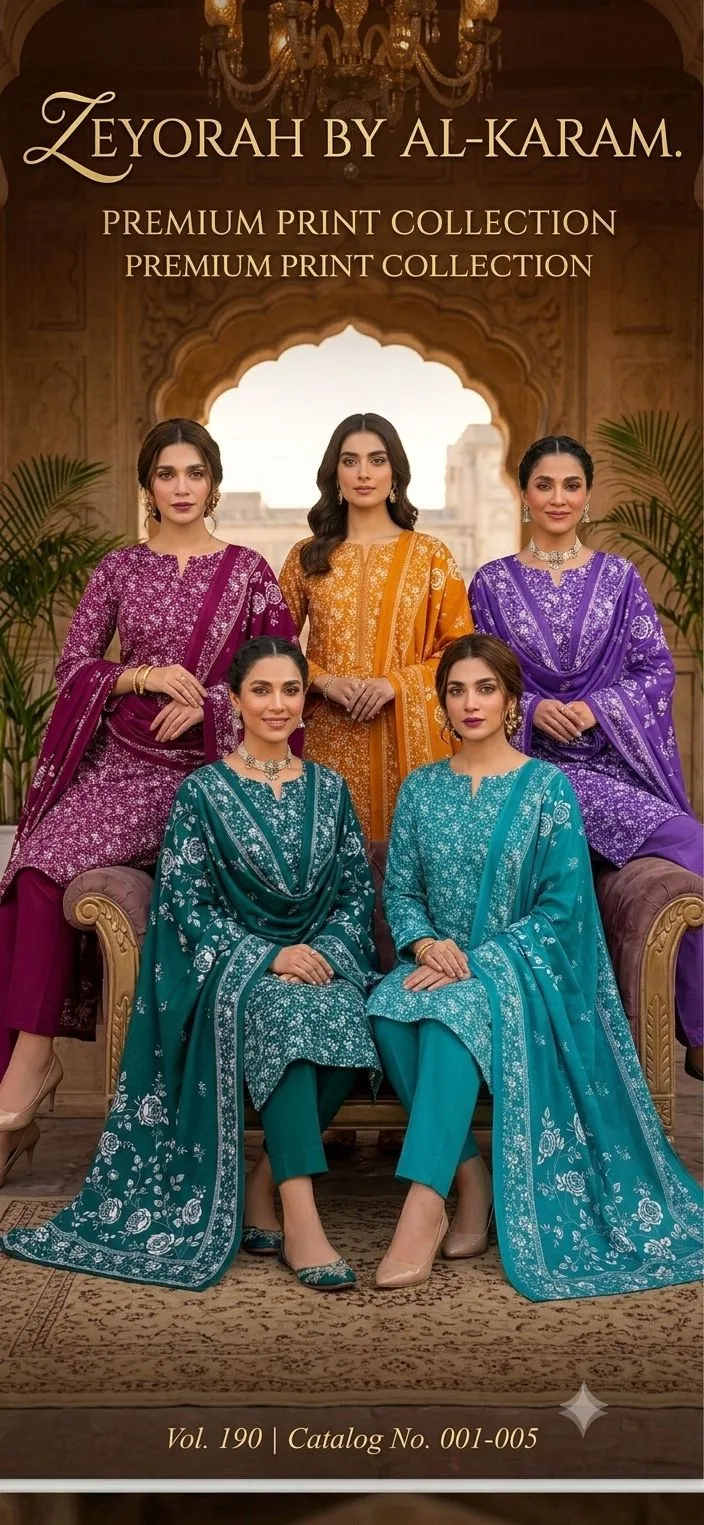 Alkaram Banadoria Lawn Suit 2026 | Summer Collection