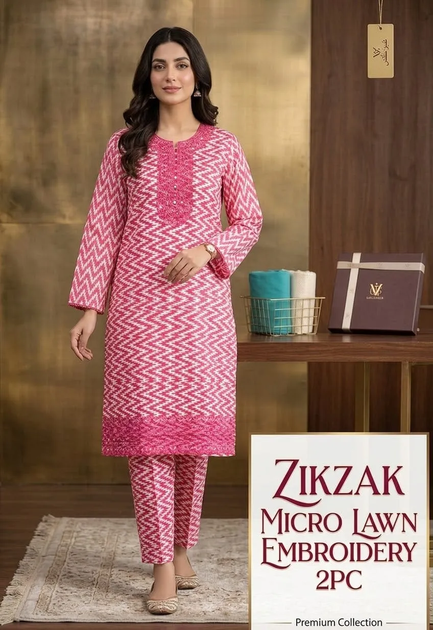 Micro Lawn Embroidered Suit 2026 (4)