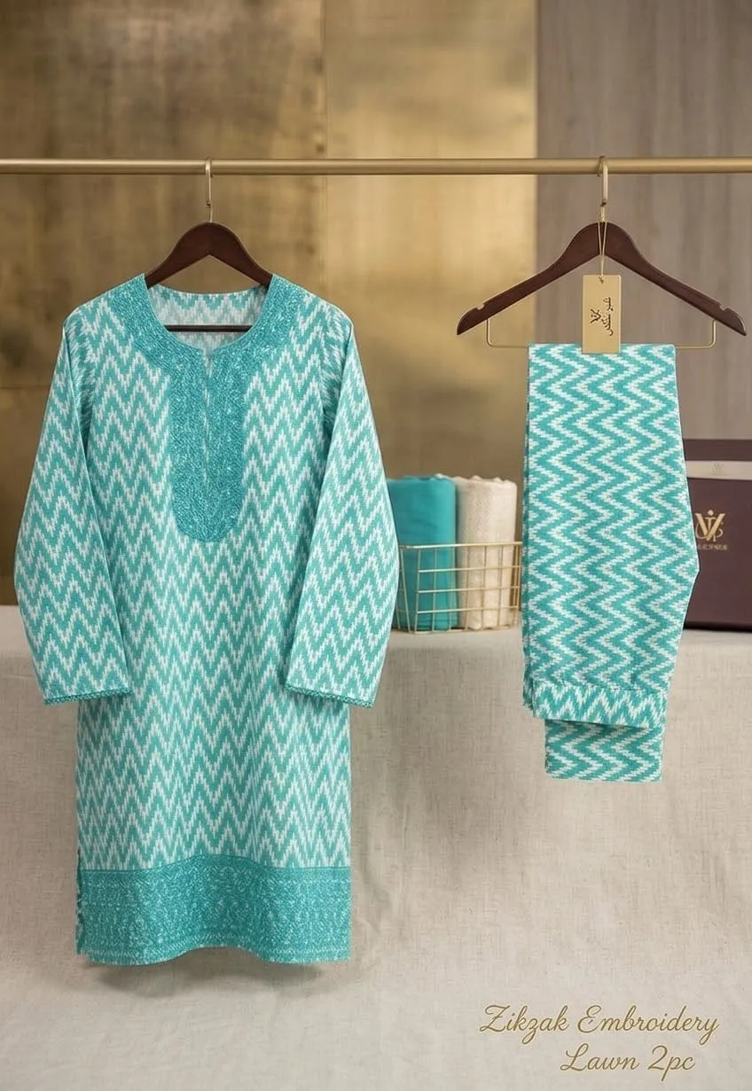 Micro Lawn Embroidered Suit 2026 (5)