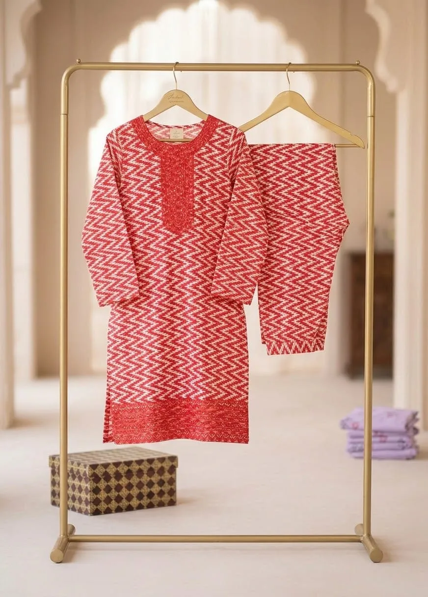 Micro Lawn Embroidered Suit 2026 (9)