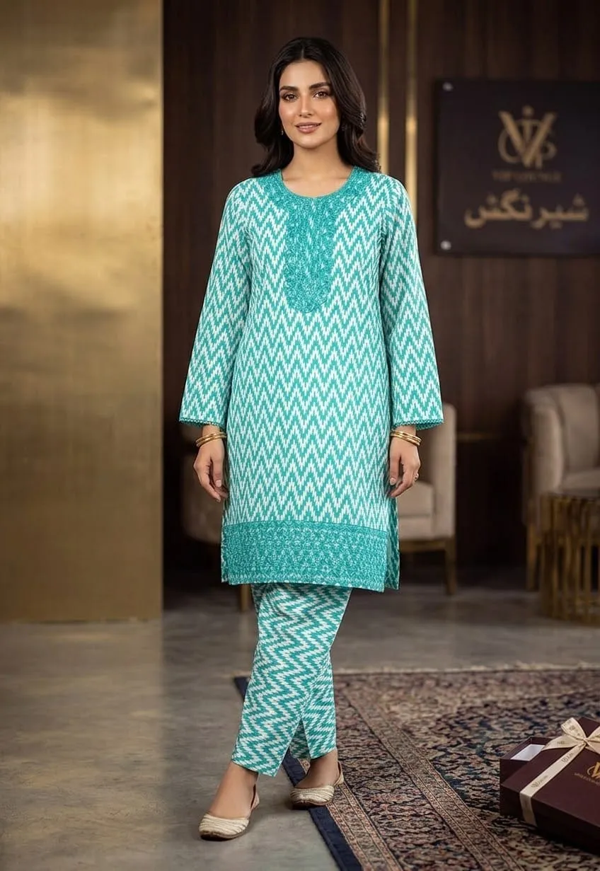 Micro Lawn Embroidered Suit 2026 (13)