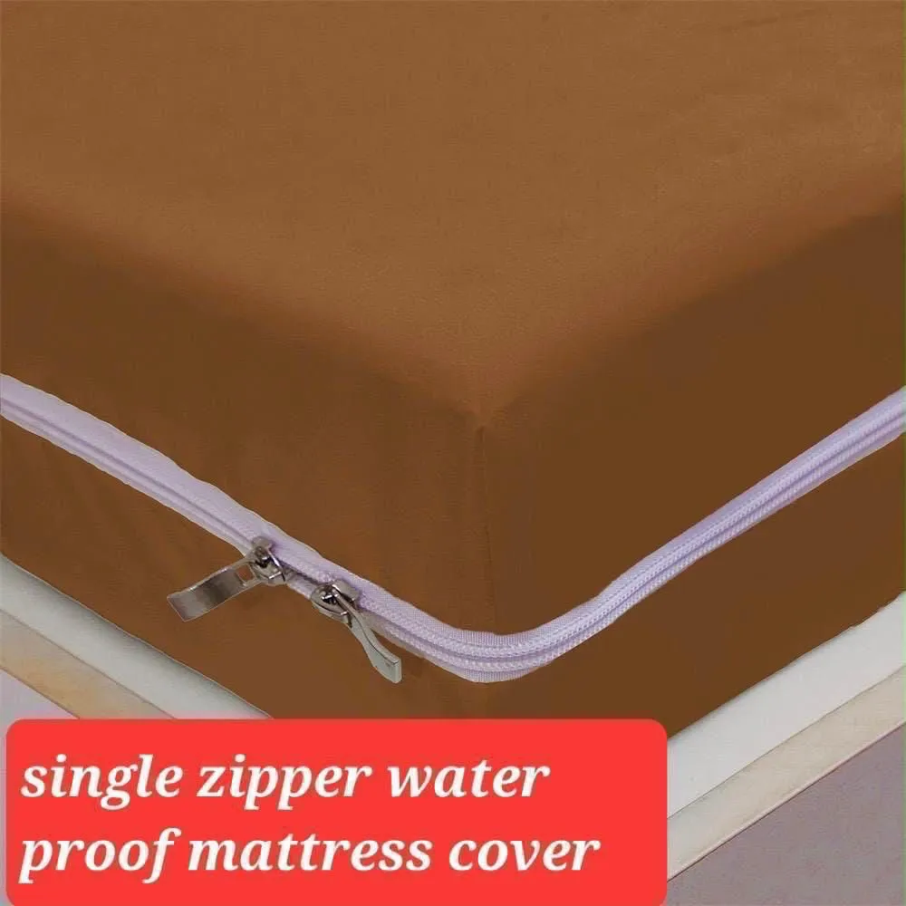 Waterproof Mattress Cover Single Bed | Zipper Protection Cover