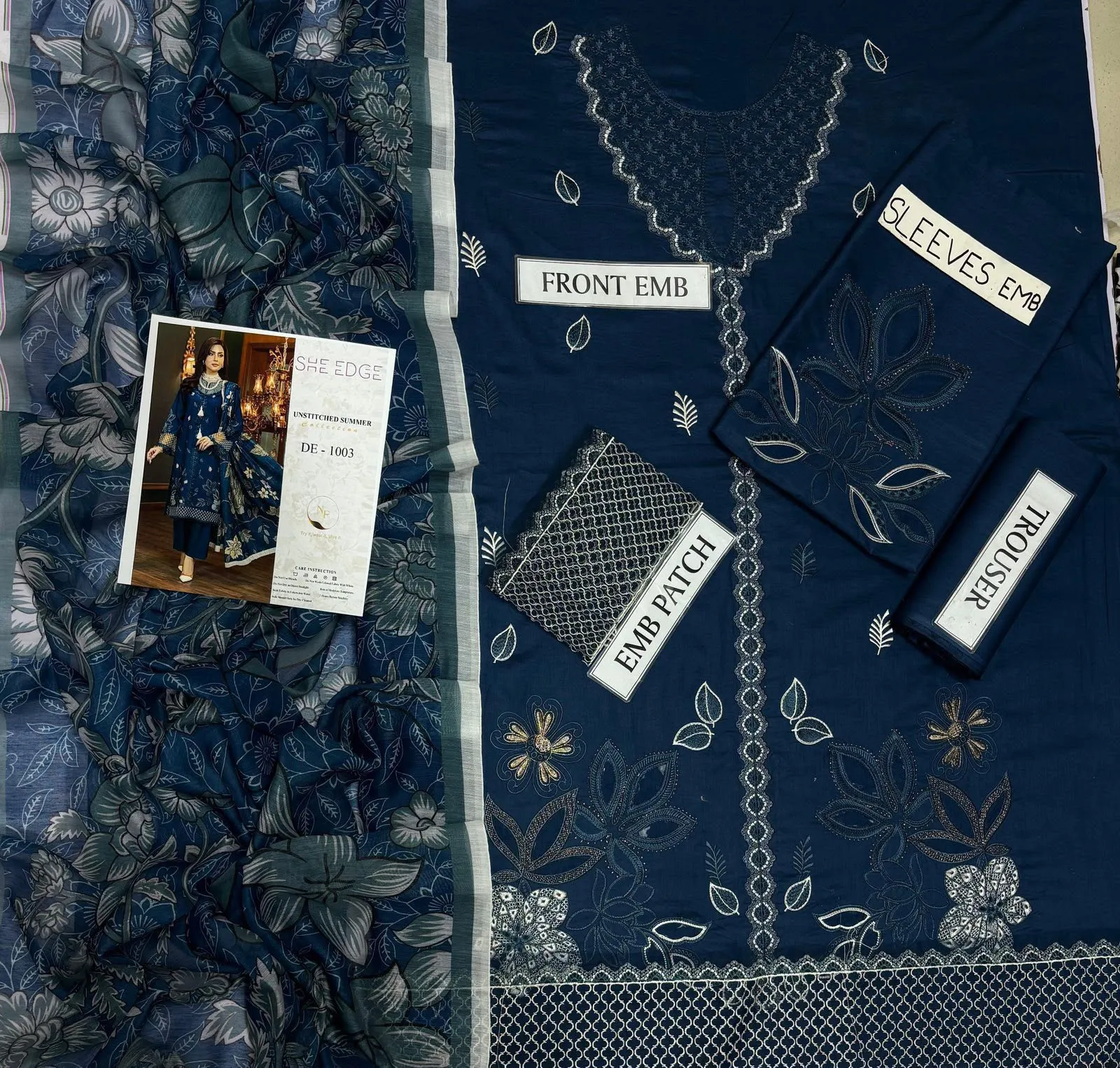 She Edge Lawn Suit 2026 | Premium Embroidered Collection
