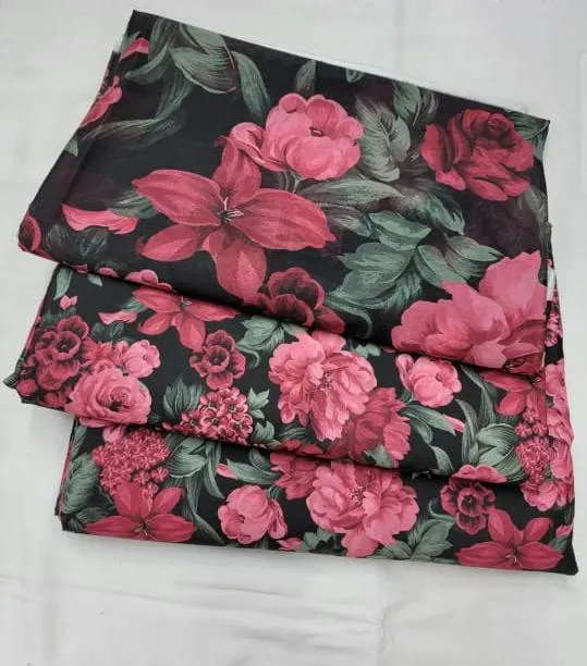 Shamoz Silk Printed Suit | 3PC Silk Collection