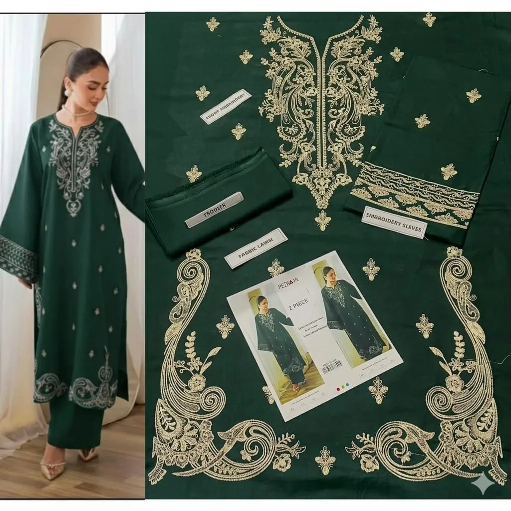 Aisling Batik Embroidered Lawn Dress (8)